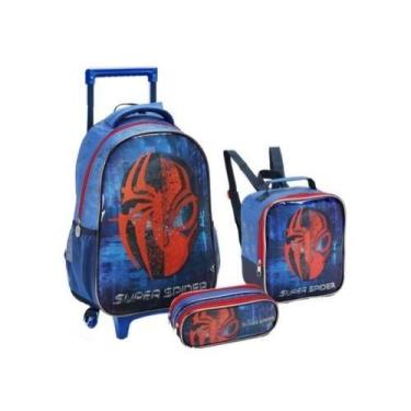 Imagem de Kit mochila masc. spider 3pcs mr41404 - seanite
