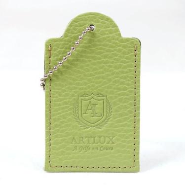 Imagem de  Mini Tag Identificação em Couro Artlux ID004, Menta