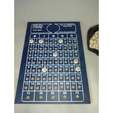 Imagem de Conjunto Tabuleiro + Bolas numeradas (1 a 75) N2 - treis reis