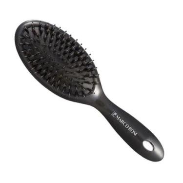 Imagem de Escova Cabelo Média Oval Cerdas Mistas Hairstyle Marco Boni, Preto