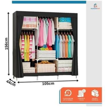 Imagem de Armário Organizador Guarda Roupa Arara De Roupas Toalhas Cab - Staremc