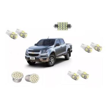 Imagem de Kit Led S10 2012 2013 2014 Farolete Teto Placa Ré - Techone
