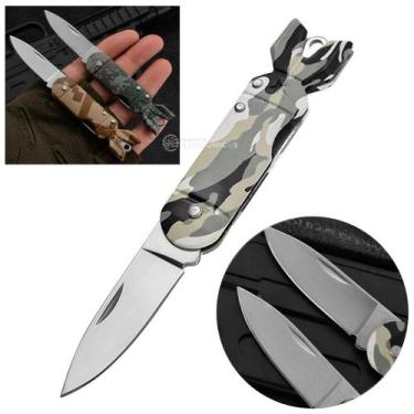 Imagem de Mini Canivete Militar Camuflagem Míssil Lâmina Dobrável e Multifuncion