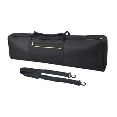 Imagem de menolana Caso de teclado chave teclado show saco com alça bolsos à prova dwaterproof água saco de teclado profissional mochila para desempenho de palco