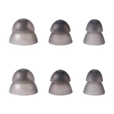 Imagem de 6 peças de cúpulas para aparelhos auditivos, cúpulas de silicone para aparelho auditivo, ponta de ouvido em três tamanhos, acessórios de substituição para ressom