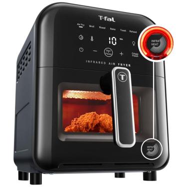 Imagem de Air Fryer Fritadeira de Ar com Tela Digital de 5,6L e 7 Funções de Cozimento, 110V 1550W, T Fal, Preta