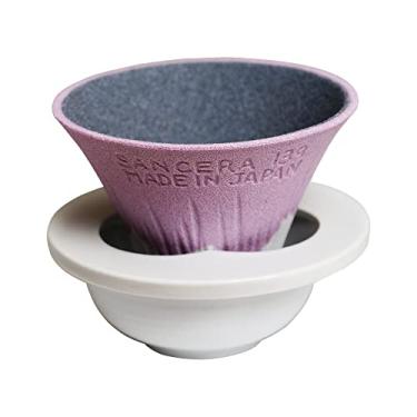 Imagem de Filtro de café de cerâmica Mt. Fuji – gotejador reutilizável – sem papel – feito no Japão – rosa