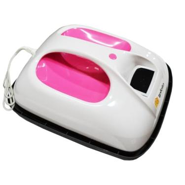 Imagem de Prensa Térmica Plana Portátil Rosa 25x30cm – Sublimação 110V