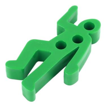 Imagem de Porta-lápis para Cena de Crime, 3 Furos, 4 Polegadas de Comprimento, Compacto, 2,5 Polegadas de Largura, Suporte Engraçado para Caneta de Mesa, Plástico para Casa (Verde)