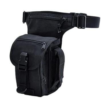 Imagem de Pochete militar tático para uso ao ar livre, bolsa de perna caída para homens e mulheres, viagens, caminhadas, caça, pesca, cinto de queda, bolso para pochete