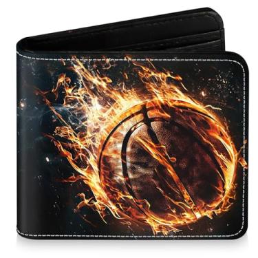 Imagem de Bebomne - Carteira Infantil Esportiva para Meninos, com Bloqueio RFID, Zíper Legal, Bolso para Moedas, Preta