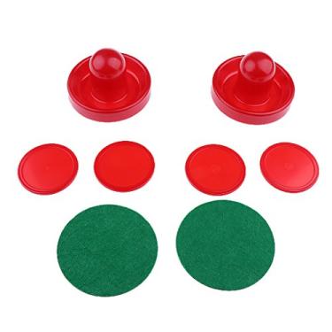 Imagem de CUTICATE Air Hockey 2 remos e 4 discos (3, adequado para crianças e adultos, ótimos acessórios de substituição para mesas de jogos - vermelho, P