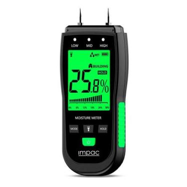 Imagem de Medidor de Umidade de Madeira Concreto Plástico IPMT-19 - IMPAC
