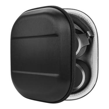Imagem de Geekria Capa de fone de ouvido UltraShell compatível com JBL Tour ONE, Live 500BT, Live 650 BTNC, Tune 750, E65BTNC, bolsa de transporte de capa dura de substituição com armazenamento de cabo (preto)