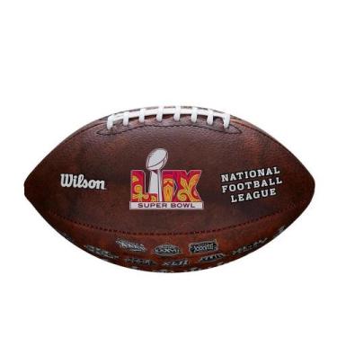 Imagem de Bola Futebol Americano Wilson NFL SUPER BOWL LIX Throwback