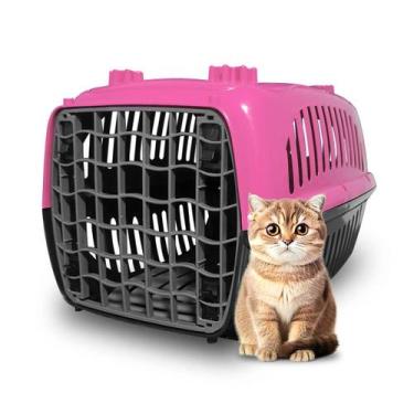 Imagem de Caixa de Transporte Para Cachorro Médio Porte Burdog N2, Rosa