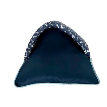 Imagem de Saco de dormir Pet Impermeavel Téo Azul - ComfortPet