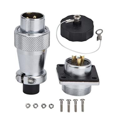 Imagem de Conector de Aviação de 3 Pinos à Prova de Explosão, Resistência à Pressão de Alta Resistência, Resistência à Temperatura, Com Boa Interferência de Radiofrequência Eletromagnética