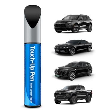 Imagem de RSACET GBA/WA8555/WA848 Tinta de retoque preta compatível com Chevrolet GMC Buick Cadillac Tinta de retoque de correspondência exata Reparação de arranhões de carro