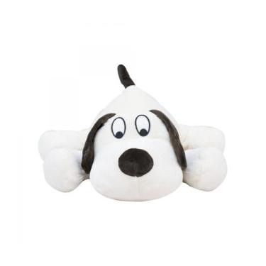 Imagem de Cachorro Branco Deitado 40cm Pelúcia - Fofy