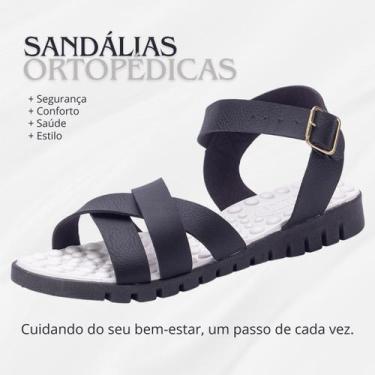 Imagem de Sandália ortopédica feminina rasteirinha chinelo femenino tamanho 34 a