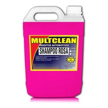 Imagem de Shampoo Com Cera Premium Rosa Snow Foam Automotivo 5 Lts - MULTCLEAN P