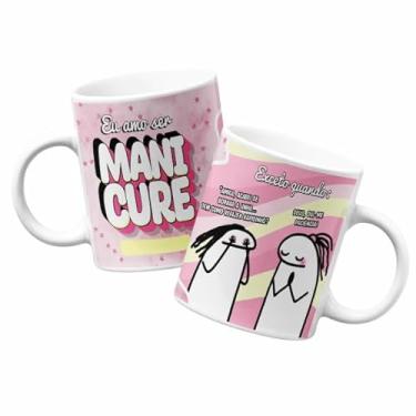 Imagem de Caneca Em Porcelana Personalizada Amo Ser Manicure Mas...