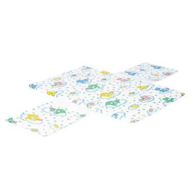 Imagem de Trocador de Fraldas Portátil  Impermeável com Bolsos - Nuvem - Assenci