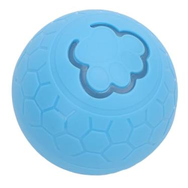 Imagem de Bola interativa para cães, bola de rolagem ativa recarregável, brinquedo interativo portátil para cães, bola de rolagem automática divertida para cães pequenos, médios e grandes (Azul)
