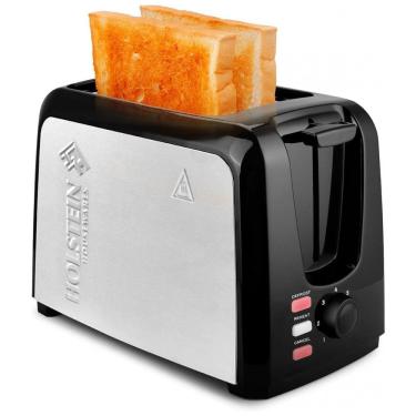 Imagem de Torradeira Elétrica 2 Fatias com 7 Níveis de Tostagem, 110V, Holstein Housewares, Preta