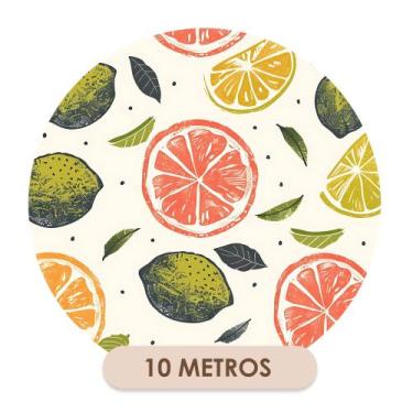Imagem de Papel de Parede Adesivo Lavável para Cozinha e Área Gourmet Laranja Li