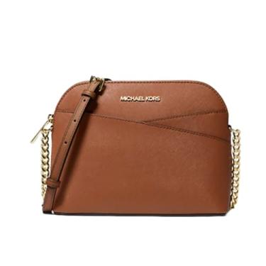 Imagem de Michael Michael Kors Bolsa feminina de couro transversal com cúpula média para viagem