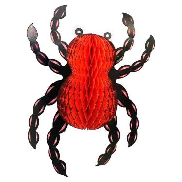 Imagem de Aranha Halloween Decorativa Preta E Laranja