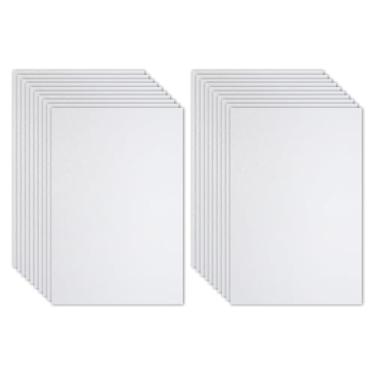 Imagem de PATIKIL Folha de espuma EVA brilhante branca com glitter, 40,6 x 30,5 cm, 2 mm de espessura, com adesivo nas costas, feltro com glitter em EVA para projetos de artesanato, 20 peças