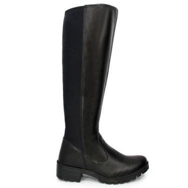 Imagem de Bota Feminina Montaria Cano Alto Neoprene Confortável - Tornile, Preto