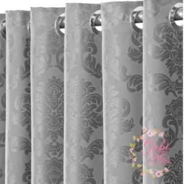 Imagem de Cortina de jacar Luxo Casa P/ sala e quarto 2,80 mts X 1,70mts - Gabi 