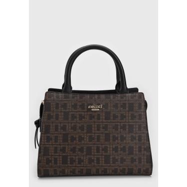 Imagem de Bolsa Tiracolo Colcci Monograma Marrom Colcci 090.01.12071 feminino