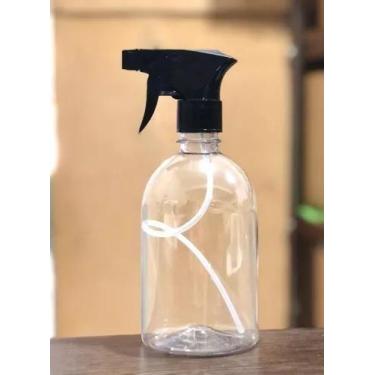 Imagem de Kit 5 Frascos Pet 500ml Mais 5 Gatilhos Borrifador R28 Spray/Stream  -
