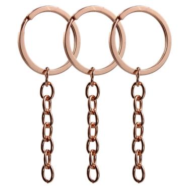 Imagem de Argola Para Chaveiro Grossa Rose Gold 32mm 10 Unidades