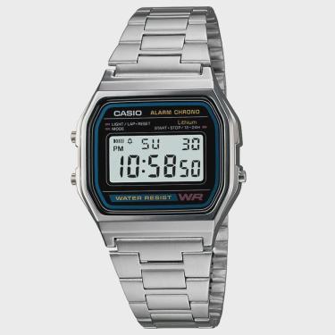 Imagem de Relógio casio Vintage unissex digital prata A158WA-1DF