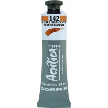 Imagem de Tinta Acrílica Corfix 37ml Metálica - 81037, 142 - COBRE IRIDESCENTE