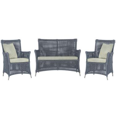 Imagem de  Jogo Sofá e 2 Poltronas de Área Igapó Alumínio