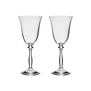 Imagem de Taça de Cristal Bohemia Para Vinho 250 ml Angela 2 Peças - Bohemia Cry