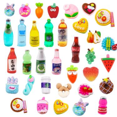 Imagem de Conjunto de garrafas de comida e bebidas em miniatura, Dollhouse, memovan, 50 unidades