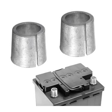 Imagem de Zipelo Calços de terminal de poste de bateria de carro, 2 peças de cabos puros adaptadores de veículo, cátodo negativo positivo cátodo conversores de calço automotivo, acessórios universais para SUV