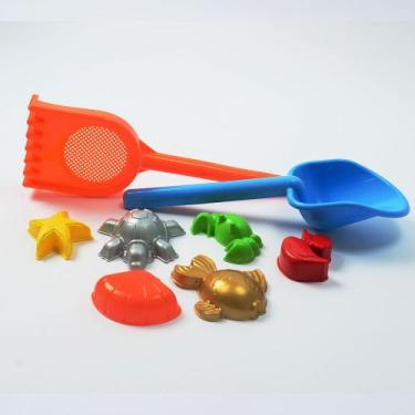 Imagem de Kit Super Radical Brinquedos Verão Praia Areia Rei Do Balde