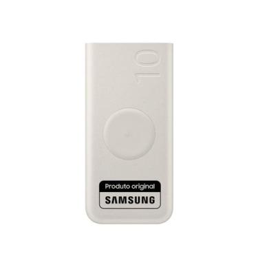 Imagem de Bateria Carregador Portátil Sem Fio 2x USB-C, 10000mAh - Samsung, Bege