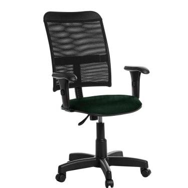 Imagem de Cadeira De Escritório Giratória Tela Com Braço Verde Rcp