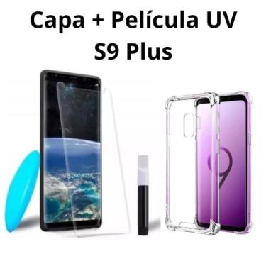 Imagem de Kit Capa + Pelicula Uv de  Vidro Premium  Para Galaxy S9 Plus - lxl