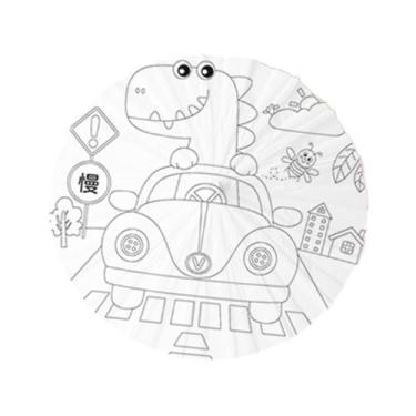 Imagem de Vaveren Guarda -chuva de papel para colorir artesanato infantil favores de criação de suprimentos decoração 236 para pintura diy pintada à mão Parasol, Dring Dinosaur